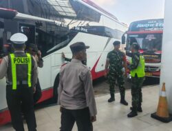 Pospam Terminal Patria Siaga, Babinsa Hariyanto Pastikan Situasi Kondusif Menjelang Lebaran