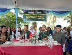 Perkuat Akses Desa, Dandim 0402/OKI Ikuti Vicon Ground Breaking Jembatan Beton Arisan Jaya