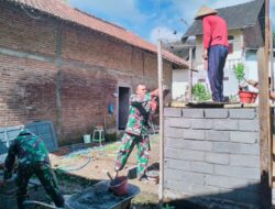 Bangun Sanitasi Babinsa Kerjen Bersama Warga, Wujud Nyata Pencegahan Penyakit