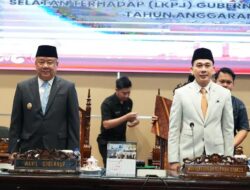 Wagub Cik Ujang Hadiri Paripurna DPRD Sumsel: LKPJ TA 2025 Resmi Disetujui 5 Pansus