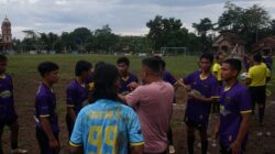 Semangat Kebersamaan, Satgas TMMD Kodim 0402/OKI Gelar Pertandingan Sepakbola