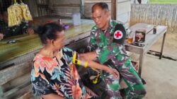 Jemput Bola, Satgas TMMD Kodim 0402/OKI Berikan Layanan Kesehatan Gratis dari Rumah ke Rumah