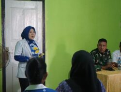 Sehat Bersama TMMD, Satgas Kodim 0402/OKI Berikan Penyuluhan Kesehatan kepada Warga