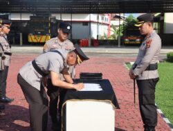 Kapolres Muba AKBP Ruri Prastowo Pimpin Upacara Sertijab Wakapolres, Kabag OPS, Kasiwas dan Empat Kapolsek Jajaran