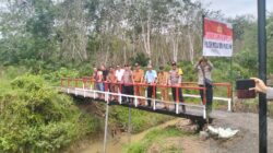 Jembatan “Merah Putih” Polsek Mesuji Raya Dibangun, Akses Warga Terpencil Kian Terbuka