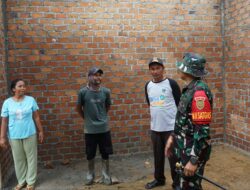 Dansatgas TMMD Ke-128 Kodim 0402/OKI Tinjau Progres Pekerjaan di Desa Pematang Sukatani