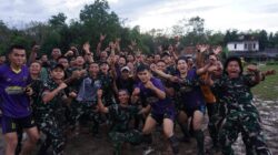 Jalin Silaturahmi, Satgas TMMD Kodim 0402/OKI Gelar Pertandingan Sepak Bola Antar Desa