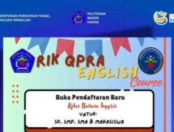 Polinef Buka RIK QPRA English Course, Siapkan Generasi Fakfak Go Internasional