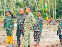 Dansatgas TMMD ke-128 Kodim 0402/OKI Tinjau Langsung Progres Sasaran Fisik di Pematang Sukatani
