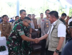 Dandim 0402/OKI Hadiri Gerakan Tanam Bersama Gubernur Sumsel di Desa Cahaya Bumi