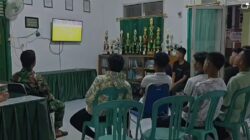 Kodim 0402/OKI-OI Laksanakan Nonton Bareng Pesta Bola Dunia Bersama Masyarakat