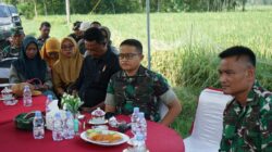 Kegiatan Vicon Serentak Persiapan Panen Raya Perdana di Wilayah Kodim 0402/OKI Digelar di Desa Sindang Sari