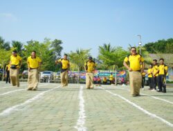 Ratusan Personel dan Keluarga Meriahkan Olahraga Bersama Hari Bhayangkara ke-80 di Polres OKI