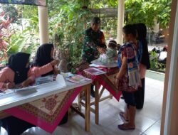 Dukung Kesehatan Masyarakat, Serka Anton Ady Dampingi Pelaksanaan Posyandu ILP Kelurahan Sananwetan