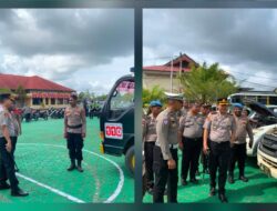 Dukung Respons Cepat Polisi, Kapolres Teluk Bintuni Periksa Kesiapan Kendaraan Operasional