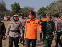 Kasdim 0402/OKI Hadiri Apel dan Gladi Lapangan Kesiapsiagaan Bencana Asap Akibat Karhutla di Kabupaten Ogan Ilir