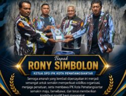 Generasi Pemuda Kota Siantar Ucapkan Kepada Rony Simbolon Jabat Kembali Ketua DPD IPK Siantar