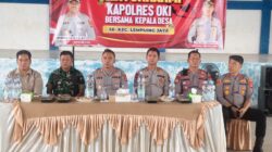 Kapolres OKI Silaturahmi dengan Kades se-Lempuing Jaya, Ajak Warga Cegah Karhutla