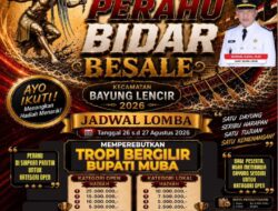 Lomba Perahu Bidar Besale Bayung Lencir Siap Digelar, Rebutkan Trofi Bergilir Bupati Muba