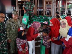 Dandim 0402/OKI Dampingi Danrem 044/Gapo Launching 2.500 Titik Jembatan Garuda dan 3.000 Titik Air Bersih