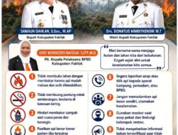Bupati Fakfak Keluarkan 10 Imbauan Cegah Karhutla, Warga Diminta Tak Bakar Hutan dan Lahan
