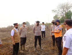 Polres OKI Perkuat Sinergi Penanganan Karhutla, Stafsus Menko Infrastruktur Cek Lahan Terbakar di Jejawi