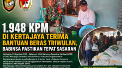 1.948 KPM di Kertajaya Terima Bantuan Beras Triwulan, Babinsa Pastikan Tepat Sasaran