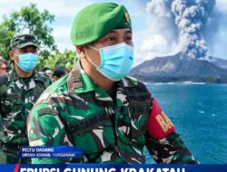 Erupsi Gunung Krakatau, Koramil Pebayuran Ingatkan Warga Tetap Waspada