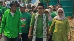Kampanye Akbar Desa Karang Haur, Juhendi Sulaeman Harum Dengan Masyarakat Dikawal Ribuan Simpatisan