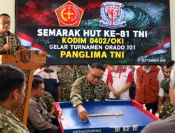 Semarak HUT ke-81 TNI, Kodim 0402/OKI Gelar Turnamen Orado 101 Panglima TNI