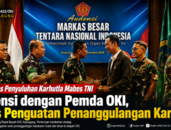 Tim Satgas Penyuluhan Karhutla Mabes TNI Audensi dengan Pemda OKI, Bahas Penguatan Penanggulangan Karhutla