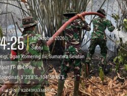 Sinergi TNI dan Tim Gabungan, Karhutla di Perigi Kayuagung Berhasil Dipadamkan