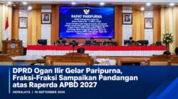DPRD Ogan Ilir Gelar Paripurna, Fraksi-Fraksi Sampaikan Pandangan atas Raperda APBD 2027