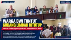 Babinsa Koramil 13/Kedungwaringin Kawal Mediasi, Warga Tuntut Gudang Limbah Ditutup