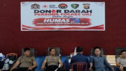 Sambut HUT Humas Polri ke-75, Polres OKI Gelar Donor Darah untuk Bantu Sesama