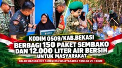 Sambut HUT ke-28 Korem 051/Wijayakarta, Kodim 0509 Bekasi Gelar Bakti Sosial di Jayamulya