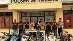 Polres OKI dan BNNK Tertibkan Lokasi Diduga Jadi Sarang Narkoba di Serdang Menang, Sita Sabu dan 6 Motor