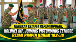 Tongkat Estafet Kepemimpinan, Kolonel Inf. Johanis Victorianus Tethool Resmi Pimpin Korem 182/JO
