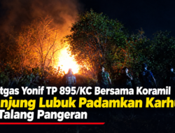 Satgas Yonif TP 895/KC Bersama Koramil Tanjung Lubuk Padamkan Karhutla di Talang Pangeran