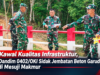 Kawal Kualitas Infrastruktur, Dandim 0402/OKI Sidak Jembatan Beton Garuda di Mesuji Makmur
