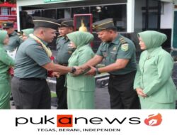 Acara Tradisi Penyambutan Dandim 0402/OKI berjalan dengan Hikmat