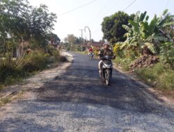 Warga Bali Agung Lampung Selatan Nikmati Jalan Hotmix Baru