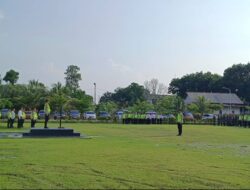 Polres OKI Gelar Apel Kesiapan Pengaman Malam Misa Natal 2023