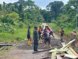 Satgas TMMD Wujudkan Impian Warga Yabore untuk Miliki Jalan yang Layak