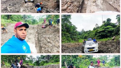 Ekonomi di Wilayah Moskona Lumpuh Total Akibat Jalan Rusak Para, Kapala Distrik Merdey Dengan Tegas Akan Menyurati PUPR