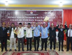 KPU OKI Tetapkan Nomor Urut Paslon Bupati dan Wakil Bupati 2024