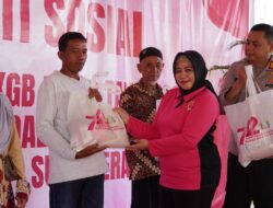 HKGB ke-72 Bhayangkari OKI Gelar Baksos Hingga Sembako Murah