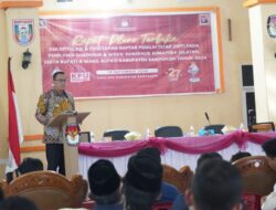 Rapat Pleno Terbuka Rekapitulasi dan Penetapan DPT, Pj. Bupati Banyuasin Tegaskan Netralitas ASN