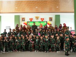 Meriahkan HUT TNI Ke 79, Kodim 0402/OKI Gelar Lomba Menyanyi Kebangsaan Tingkat TK