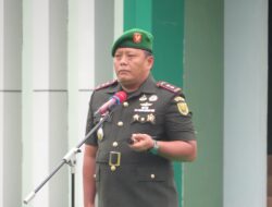 Peringati Hari Juang TNI AD, Kodim 0402/OKI Laksanakan Upacara